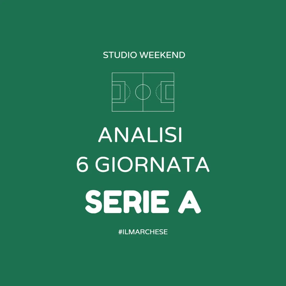 analisi 6 giornata serie a